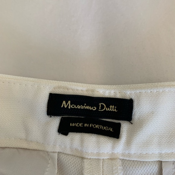 Massimo Dutto cream wide leg pants - Picture 3 of 3